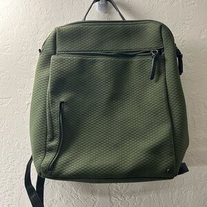 Elliott Lucca Olive Green Quilted Backpack